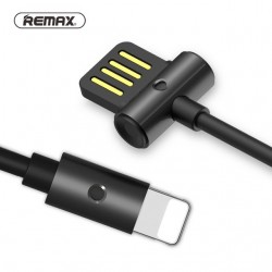 Зарядный кабель Remax Waist Drum Fast Charging RC-082i iPhone 7 Black 1m